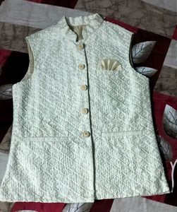 CREAM 3 PIECE KURTA SET