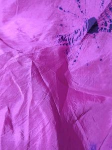 Vibrant Magenta Tie-Dye Tunic Top