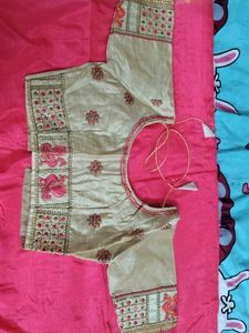 Elegant Pink Saree with Blouse and peticoat