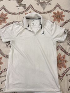 Men's Jordan White Dri-FIT Polo Shirt