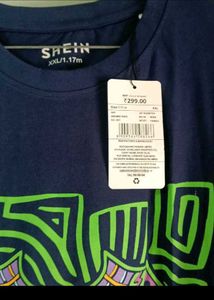 Navy Blue Graphic T-Shirt