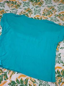 Cute Teal T-Shirt with Smile Graphic