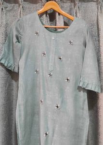 beautiful sea green kurta