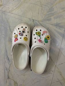 crocs white baya clogs
