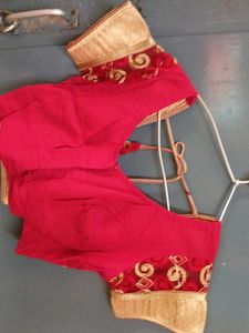 Red Embroidered Blouse