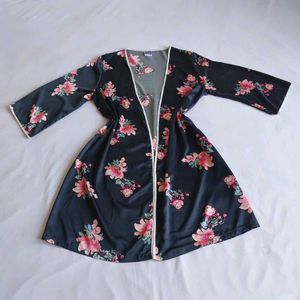 Floral Print Satin Robe🎀✨️