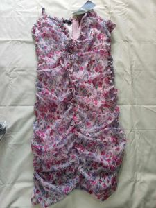 Floral Print Ruffle Dress
