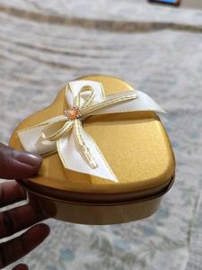 combo of 2 Gold Heart Jewelry Box