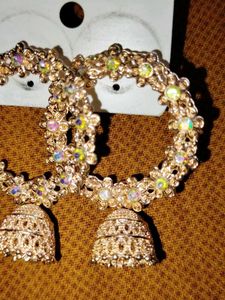 Exquisite Floral Jhumka Earrings