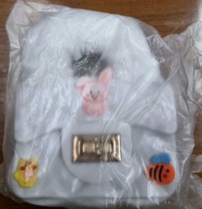 Cute White Jelly Bag with Charms
