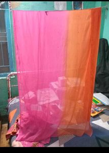 Beautiful Orange &amp; Pink Kurta Set