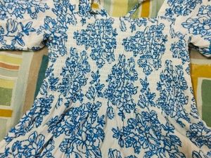 Floral Print Top with Bell Sleeves