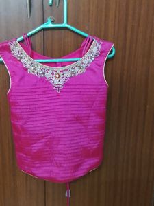 Stunning Pink Embroidered Blouse