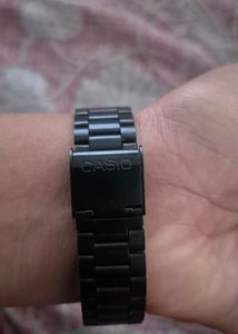 Casio Black Metal Watch