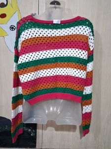 Striped  Knit Sweater