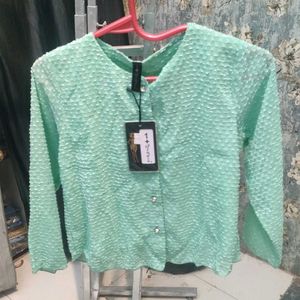 Mint Green Textured Top