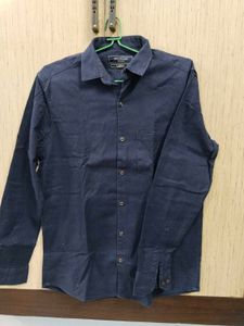 Men's Navy Blue Casual Shirt