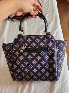 Handbag - Indigo Ethnic Bag