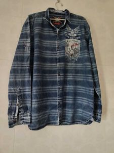 Mens Stylish Blue Denim Shirt xl size 40-42 cms