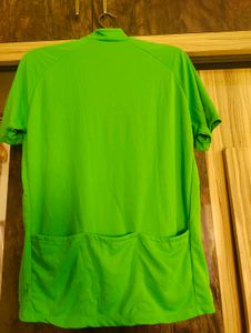 Green Cycling zip up jersey
