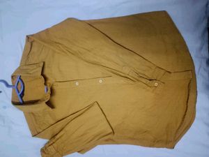 Ninety Ninelee Mustard Yellow Shirt