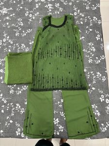 Elegant Green Kurta Set with Palazzo