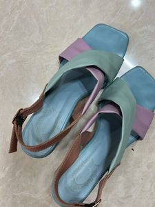 Chic Multi-Color Slingback Sandals