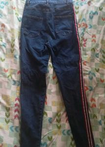 Striped Side Denim Jeans