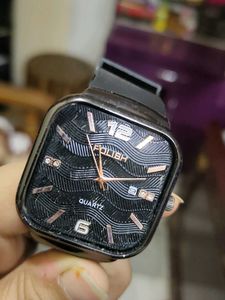 Stylish Black Quartz Watch