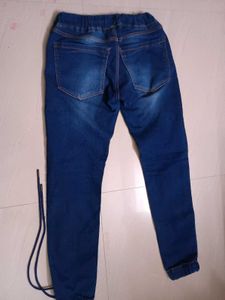 Blue Denim Jogger Jeans