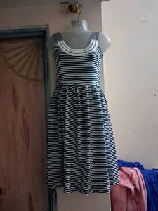 Striped Sleeveless Dress