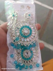 Elegant Mirror Work Jhumka Earrings