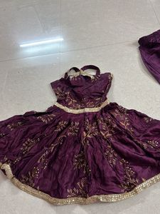 Elegant Purple Embroidered Kurta Set