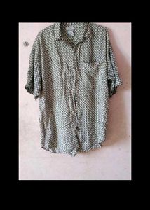 Vintage Patterned Button-Down