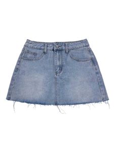 Blue Denim Mini Skirt