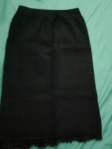 Elegant winter Black Skirt