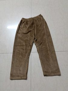Cozy Brown Velour Pants