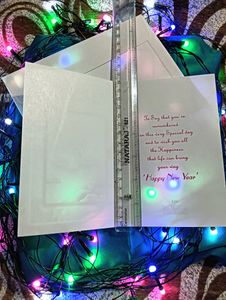 NEW YEAR GREETING CARDWith Cover #newyear Happy N