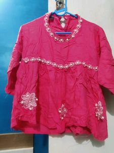 Chic Bell Sleeve Embellished Top