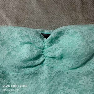 262510. Sheer Lace Tube Top