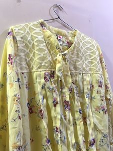 Floral Print Yellow Top
