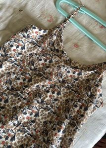 Floral Print Tiered Mini Dress