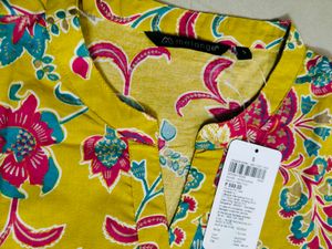 Melange By Lifestyle Floral Straight Kurta Wit Tag