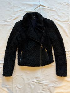 Express - Cozy Black Teddy Jacket (imported)