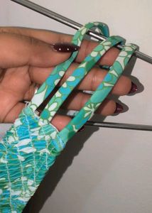 Green Floral Bikini Bottom