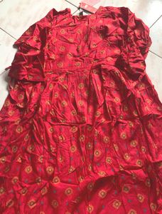 Beautiful Red Ethnic Gown/ kurta