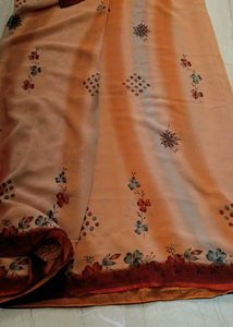 Beautiful Floral Print Saree