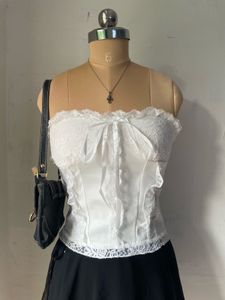 White Lace tube Top