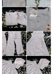 Light Blue Floral Kurta Set