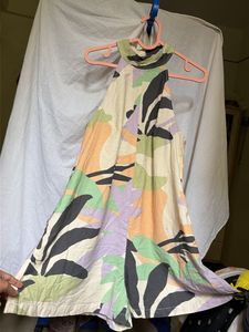 Boho Abstract Print Halter Neck jumpsuit